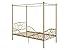DHP Canopy Metal Sturdy Bed Frame, Twin, Gold