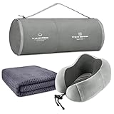urnexttour Travel Pillow and Blanket Set Neck