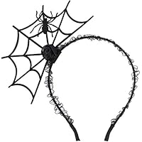 Numola Headbands, Black Hair Hoops and for Party Supplies，Spider Web Dress up Hair Accessories