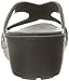 crocs Women's Sanrah Wedge Sandal, Black/Graphite, 7 M US