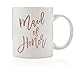 Pink Maid of Honor Mug, 11 oz Coffee Mug, Maid of Honor Gift, Will You Be My Maid of Honor, Sister Best Friend Wedding Party Bridesmaid Box Gift by Digibuddha DM0021