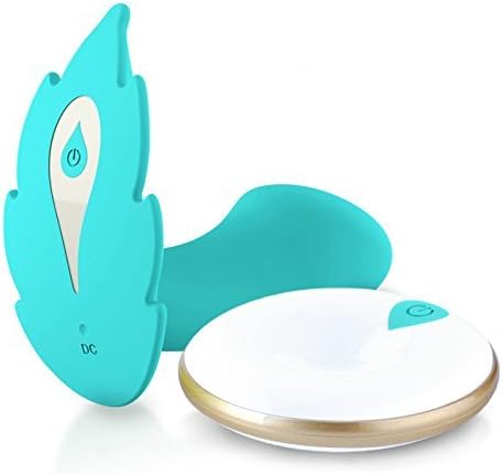 QEARLJAMIE Charged Butterfly Vi br a-tor Panties Wireless Remote Wearable Electric Shock Vi br a-tor Strap On di l -do S -ex Toys For Women [ Sky Blue ]