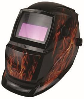 Solar Powered Auto-darkening Welding & Grinding Helmet Hood Protection Mask, Battery and Solar Combo, CE Approved, Fires Black