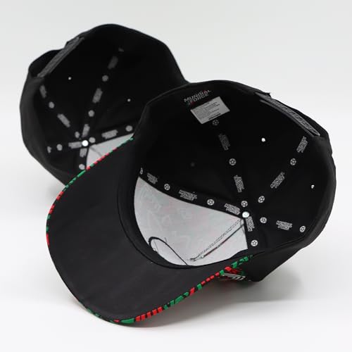 Set 2 Gorras México 2026 Diseño Original con Patrón Azteca Deportivo para Entrenamiento o Gym, Cachucha unisex con Escudo Mexicano para Aficionados al Fútbol, Gorra de Béisbol para Hombre y Mujer
