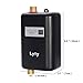 Mini Instant Water Heater Electric Under Sink - 3kW at 110v 120v Tankless Hot Water Heater for Hand/Face/Dishes Washing Kitchen Bathroom(Designed for Low Water Flow Use Only)(Black)
