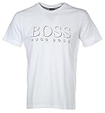 Hugo Boss T Shirt SSRN in White with Black Writing