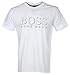 Hugo Boss T Shirt SSRN in White with Black Writing