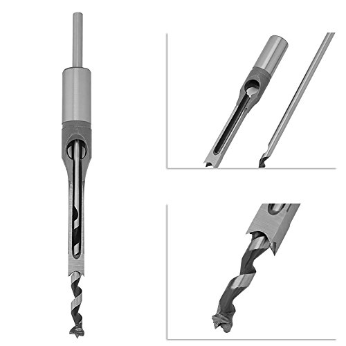 Square Hole Drill Bit, 1pc 10mm/16mm Square Hole Mortiser Drill Bit DIY Woodworking Tools(10mm) - Thumbnail 3