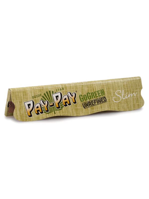 PAY PAY GO GREEN KING SIZE SLIM NATURAL ROLLING PAPERS - MULTI BUY DEALS (50)