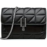 CamarKolbin Black Muscle Stripe Snapping Women's Shoulder Bag Fashion Fashion Women's Shoulder Wallet Card Bag