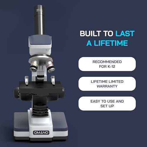 Omano Discovery Professional Microscopes for College Students Student