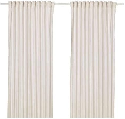 Amazon Hannalill ハナリル カーテン1組 ベージュ 104 108 84 Ikea イケア カーテン