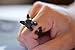 SUNSCSC Antique Silver Plated Vintage Handmade Bulldog Cat Animal Rings for Women