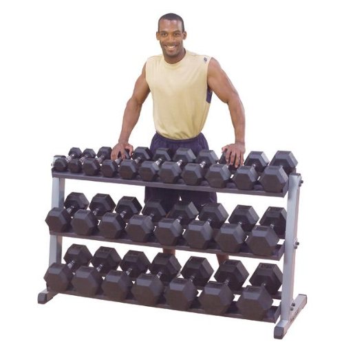 Body-Solid 3 Tier Horizontal Dumbbell Rack
