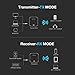 Wsiiroon Bluetooth 5.0 Transmitter Receiver, 2-in-1 Wireless aptXHD Low Latency Bluetooth Audio 3.5mm & Optical Adapter for Home/Car Stereo System (2 Devices Simultaneously)