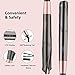 isinlive Professional Hair Straightener and Curler, 2 in 1 Flat Iron Hair Straightening and Curling with Tourmaline Ceramic Spiral Panel, Adjustable Temp, Auto Shut-Off & LCD Digital Displaythumb 1