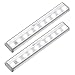OxyLED Closet Lights,Touch Light,10 LED Dimmable Touch Tap Light,Stick-on Anywhere Push Light,Cordless Touch Sensor LED Night Light,Stair Lights,Safe Light with Magnetic Strip(2 Pack,Battery Operated)