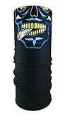 Festie Fever Smoking Skull Rave Bandana Multifunctional Seamless Mask