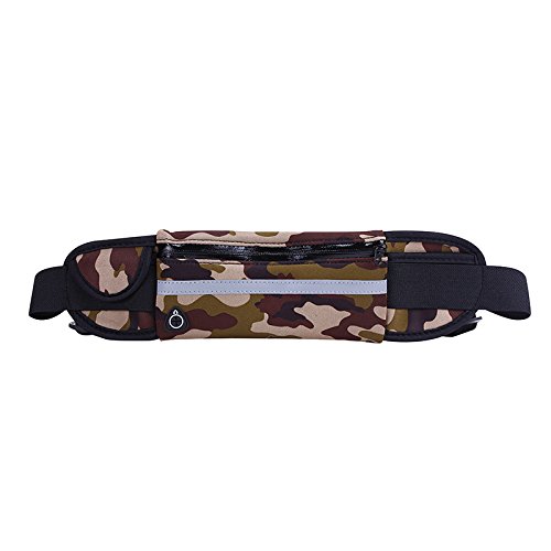 Sport running belt unisex multifunctional zipper pocket…