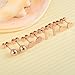 Ruarua Rose Gold Stud Earrings for Women Stainless Steel Heart Mini Bar Earring Line Ear Studs Stick (Rose Gold)