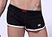 Men Side Splitting Boxer Size Color Black