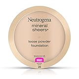 Neutrogena Mineral Sheers Loose Powder Foundation 20, Natural Ivory 20, .19 Oz.