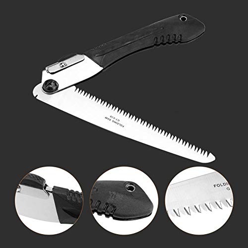 Klappbare Gartenhandsäge mit Ergonomischem Kunststoffgriff Zum Trimmen von Zweigen Trockenholz Camping Jagd 235mm… – Bild 5