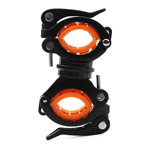 Flashlight Holder, 360Âº Degree Rotation Bicycle Bike LED Light Flashlight Torch Mount Clamp Clip Holder Grip Bracket, Pack of 4