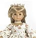 Gold Fleur De Lis Princess Doll Crown ~ Fits American Girl Dolls and Carpatina Dolls
