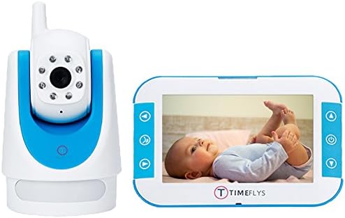 Baby Video Monitor TimeFlys Baby Monitoring Camera Pan and Tilt,Temperature Warning,Two Way Talk,Lullaby,Simple and Easy(5 inch)