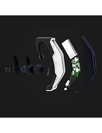 Bluetooth Wireless Headset Ganchos de oreja Auriculares cancelación de ruido auriculares in ear, Negro&Azul