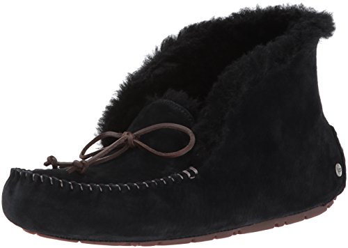 UGG Women's Alena Moccasin, Black, 9 M US