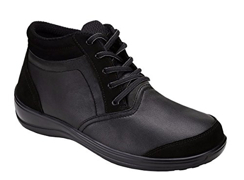 Orthofeet Comfortable Plantar Fasciitis Orthopedic Therapeutic Diabetic Women's Milan Boots Black