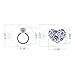 AK ART Kitchenware Sugar Cookie Stencils Set for Valentine's Day Wedding Fondant Cup Cake Decoration Mold (Lovers,Ring,Kiss) Plastic Laser-cut Stencil Template 6pcs (4.5