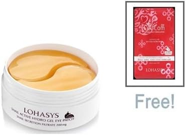 Lohasys Snail Active Hydro Gel Eye Patch 100g + CellComDX Intensive Care Bio Cellulose Mask 25g 1ea