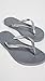 Havaianas Women's Slim Flip Flop Sandal, Grey/Silver, 7/8 M US