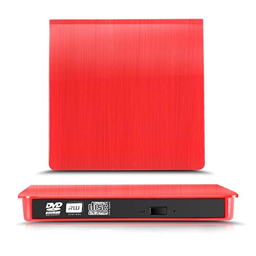 YAHEY External CD Drive, Ultra Slim USB 3.0 CD DVD-RW DVD ROM Drive for High Speed Data Transfer and Laptop Notebook PC Desktop Computer Support Mac OS X,Windows10/ Vista/7/8/8.1/.