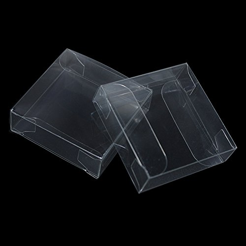 Multiple Usage Clear Plastic Retail PVC Packaging Boxes for Wedding Party Birthday Favor Transparent Cube Jewellery Decorative Accessories Take Out Container (100, 2.0x2.0x0.6 inch(5x5x1.5 cm)) - Thumbnail 3