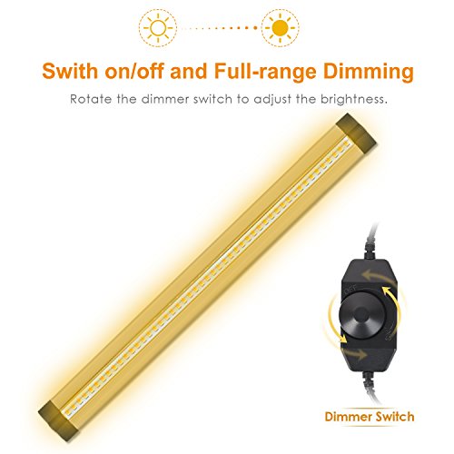1 Pack LED Under Cabinet Lighting Dimmable Warm White, 5W 300LM CRI90, All Accessories Included - Thumbnail 2
