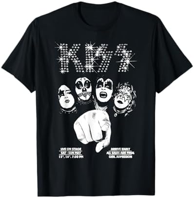 Amazon.com: KISS - I was Made for Loving You T-Shirt : Clothing