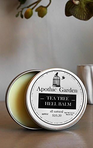 Tea Tree Cracked Heel Balm All Natural by Apothic Garden