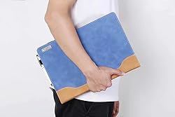 Berfea Laptop Case, PU Leather Protective Shell for