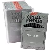 100 Embroidery Needles Organ DBXK5Q1-NY Compatible for Janome MB4, Melco EP4, Elna (Size 11)