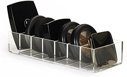 ROVANZA Acrylic COMPACT/BLUSH holder- Perfect diplay for your face powders, hilighters, blushes, and foundations. Available in many colors (Clear)