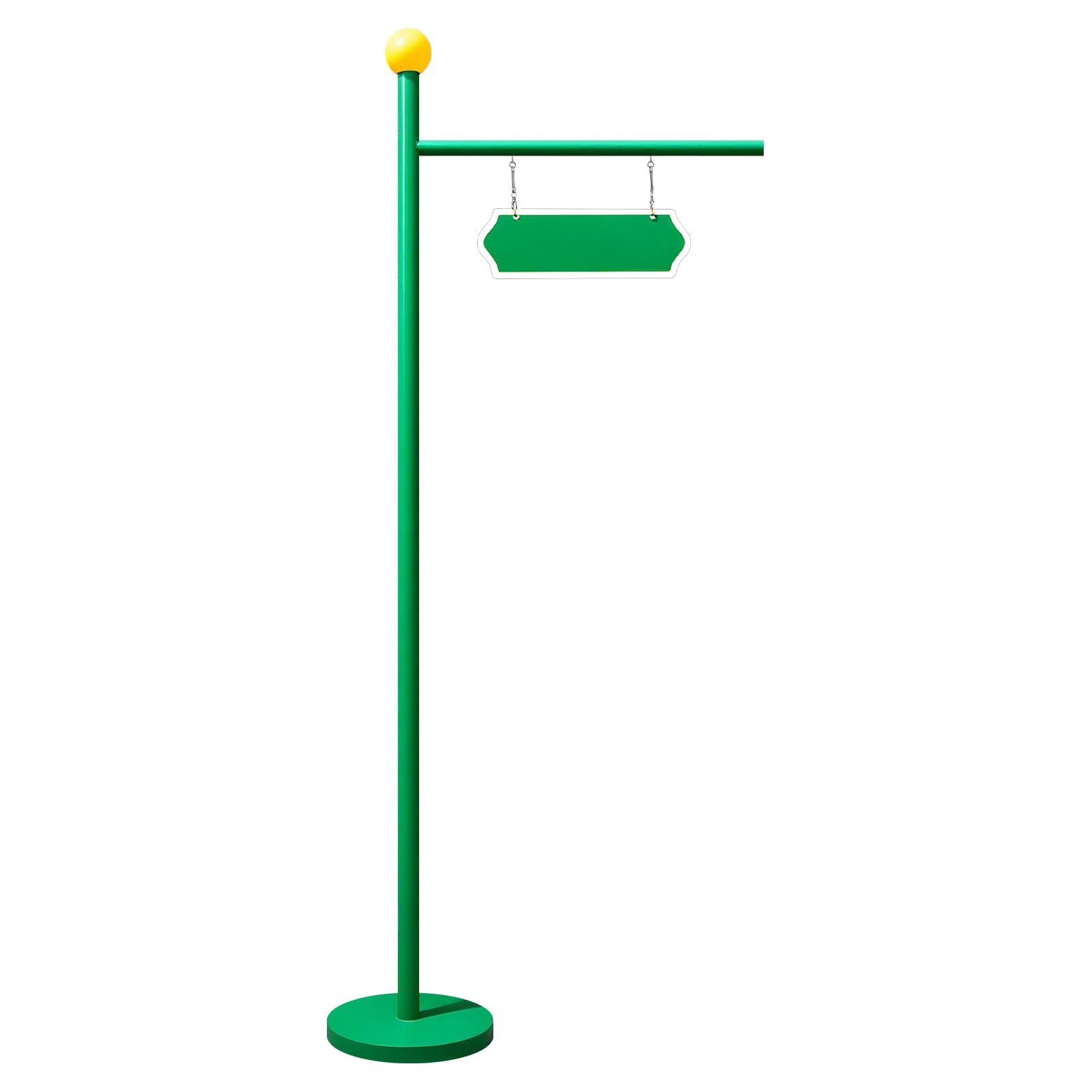 Photo 1 of **DENTS/SCRAPES**Weysat 47 Inch Large Green Street Sign with Plaque Street Sign Birthday Party Decor Wooden Lamp Post Centerpiece for ABC Friend Preschool Back to School Party Supplies Decoration