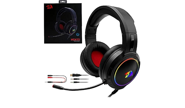 Redragon H270 MENTO RGB Gaming Headset - 50mm Drivers - Noise Cancelation  Microphone - PC / PS4 / XBox ONE / Mobile: Buy Online at Best Price in  Egypt - Souq is now Amazon.eg