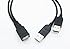 40cm USB 2.0 a Power Enhancer Y 1 Female to 2 Male Data Charge Cable Extension Cord