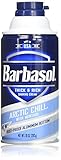 Barbasol Arctic Chill with Menthol Thick and Rich Shaving Cream for Men, 10 Ounce