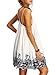 ROMWE Women's Summer Sundress Printed Casual Mini Beach Floral Tunic Dress