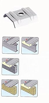 100 Stück Kalotten Alu für Lichtplatten - Trapezbleche Profil 40/183 - Alu blank